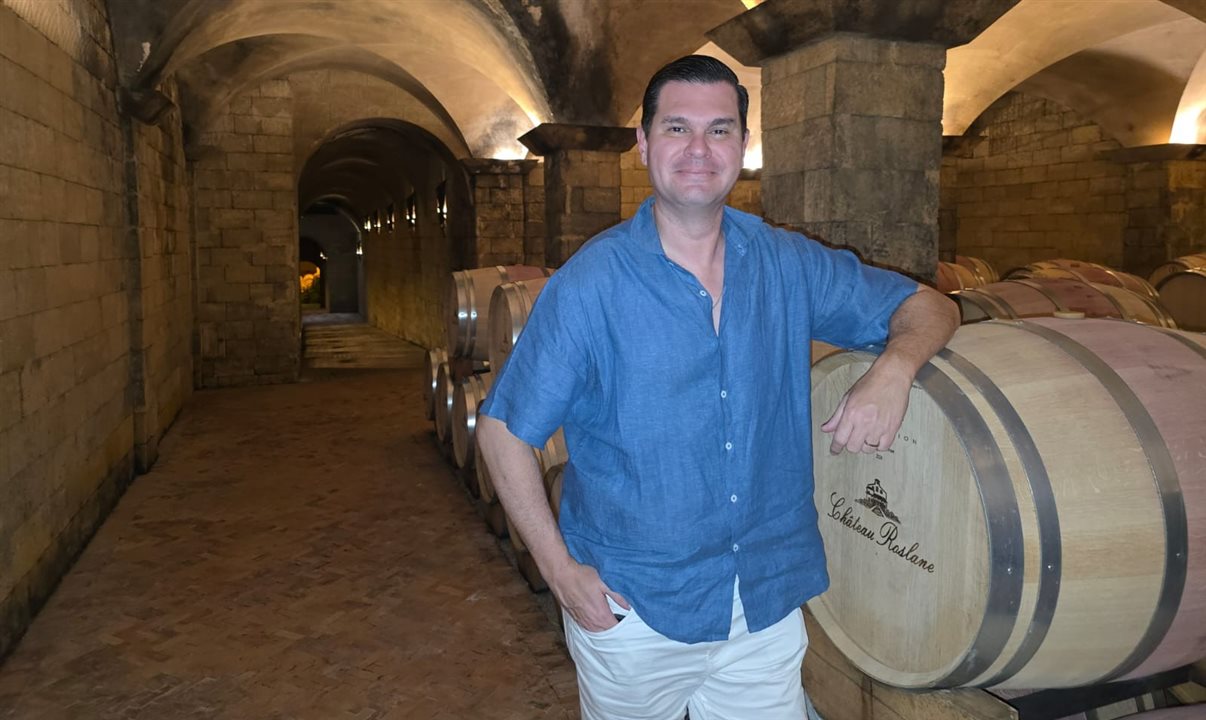 Maurice Padovani, da Primetour, no Château Roslane