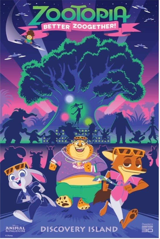 Judy e Nick, de Zootopia, receberão os visitantes na Árvore da Vida do Disney's Animal Kingdom