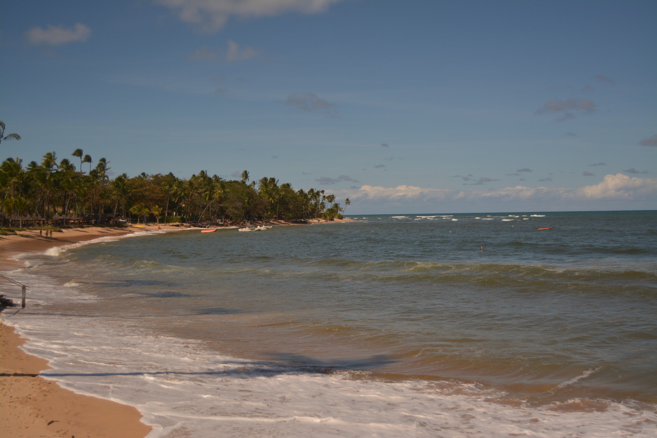Vista da praia na frente do Resort