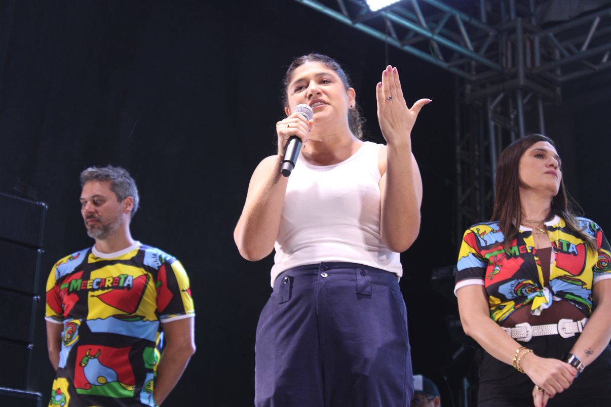 Diego Soares e Marcos Bizzotto, da Frt, Daniela Mesquita, da Secretaria de Turismo de Sergipe, Sergio Oliveira, da TopTur, e Kaio Ramon, da Secretaria de Turismo de Sergipe