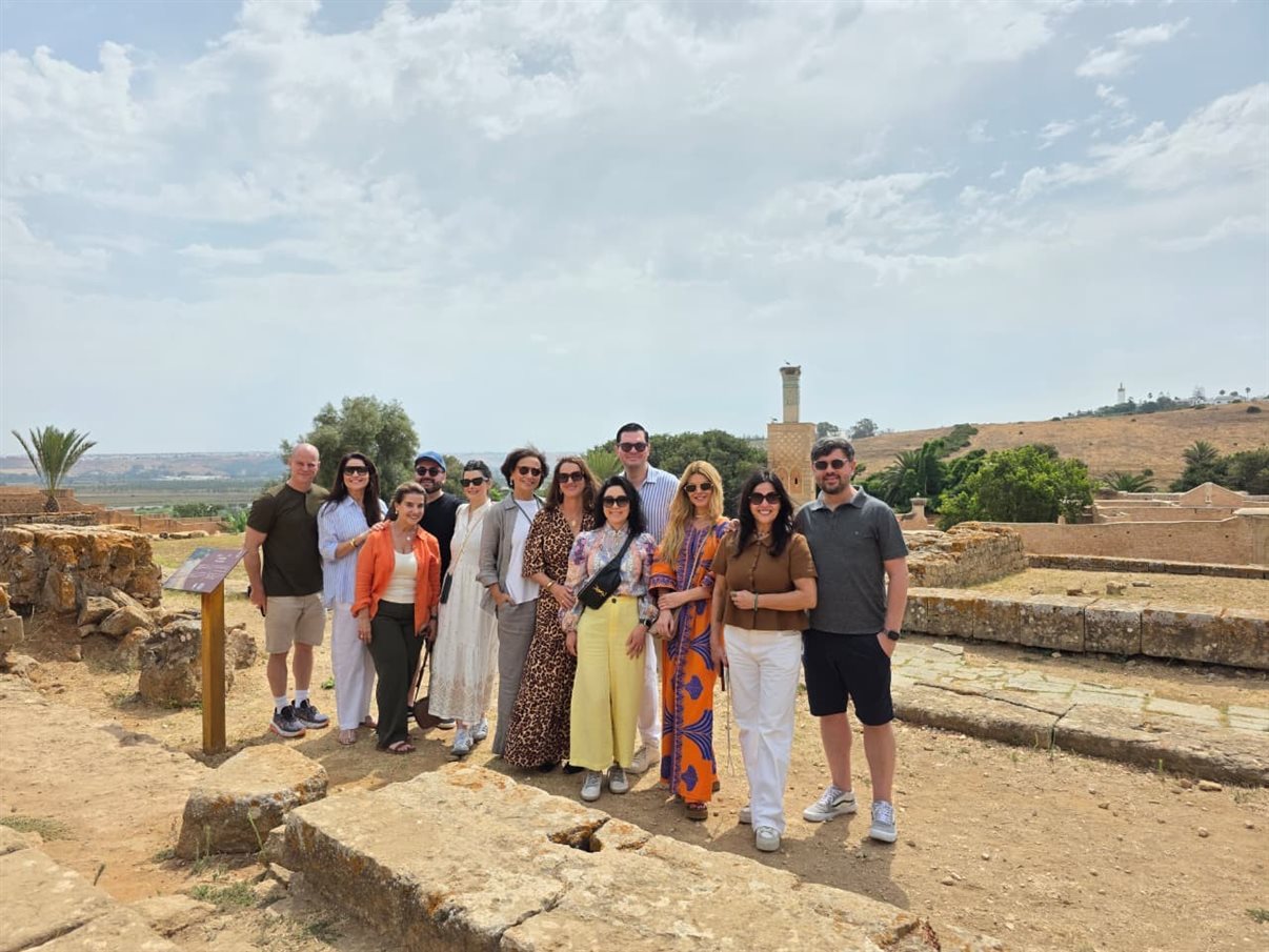 Grupo conhece o sítio arqueológico Chellah