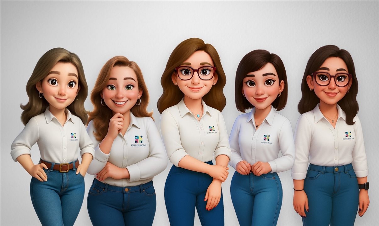 Nas ações organizadas no ambiente digital, as administradoras da Integração Trade também serão representadas por avatares. Na foto acima estão: Gabriella Arruda, Silvia Junqueira, Ana Paula Ramazzini, Priscila Zarichta e Karla Brito