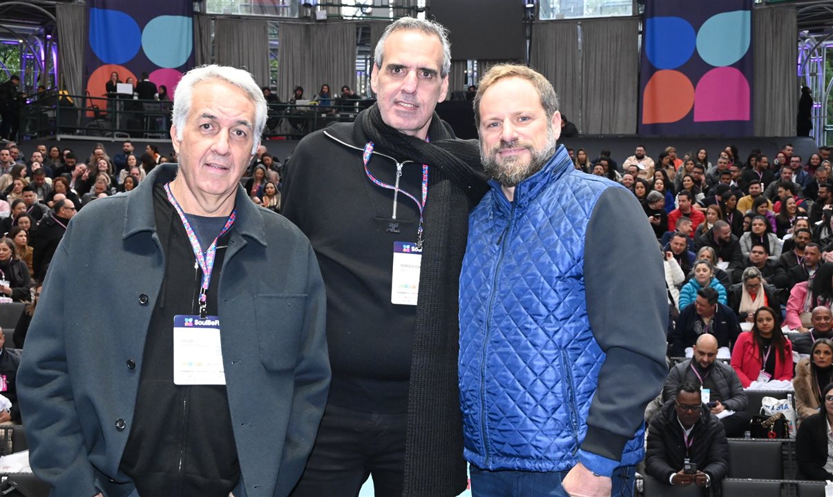 Sylvio Ferraz, Marcelo Cohen e Luti Guimarães, da BeFly