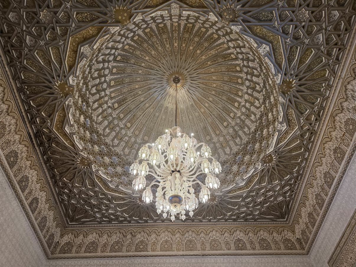 Belo pátio do spa do Royal Mansour Marrakech