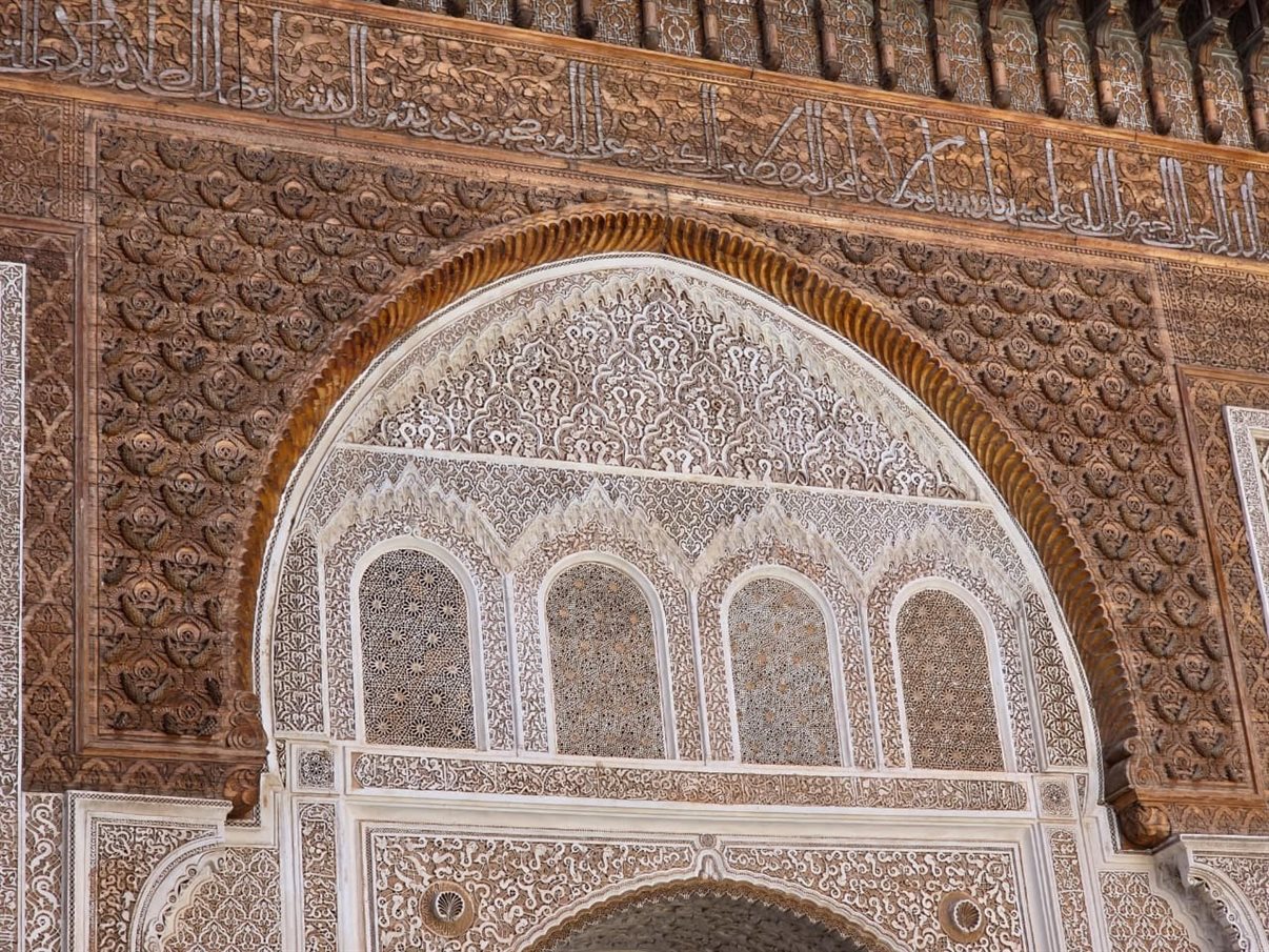 Pátio da Medersa Ben Youssef