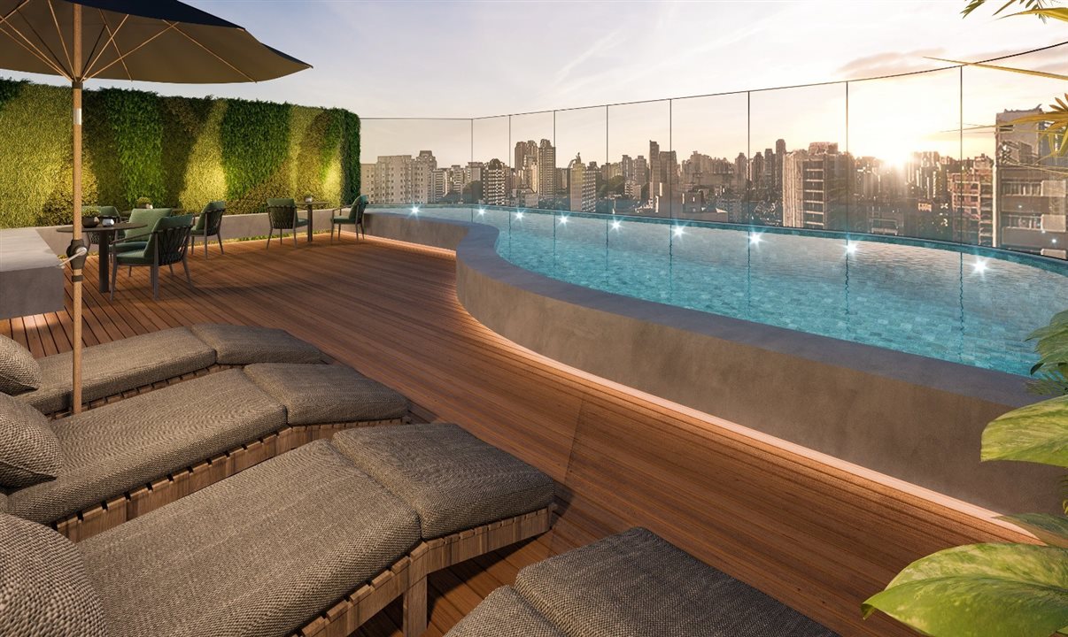 Piscina no rooftop