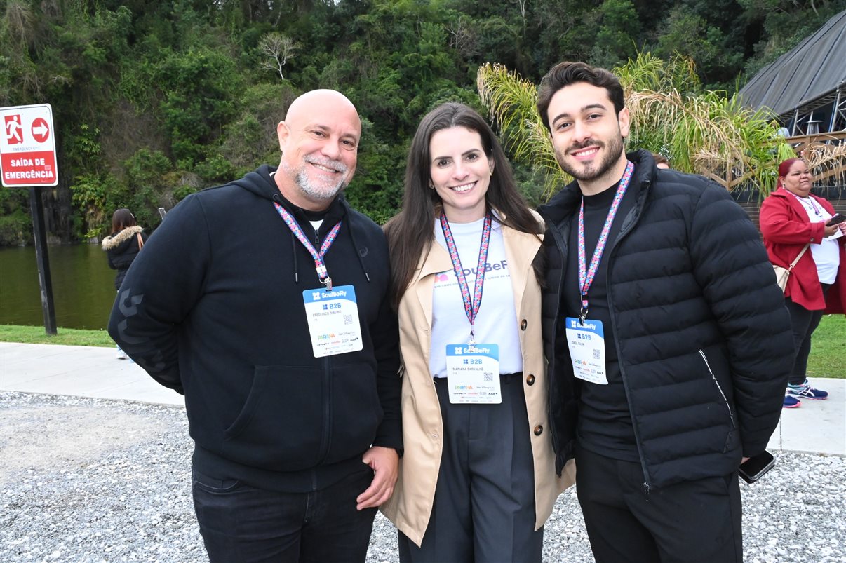 Edgar Lino, Vicente, Jackson Soares, Veronica Prado, Emerson Cardoso e Fernando Lermi, da FTS 