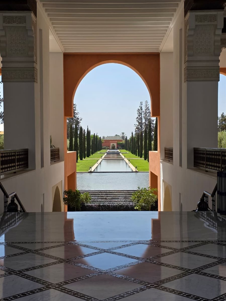 Almoço no The Oberoi, em Marrakech