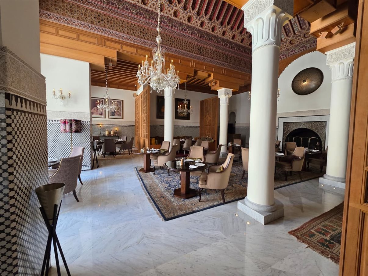 Almoço no The Oberoi, em Marrakech