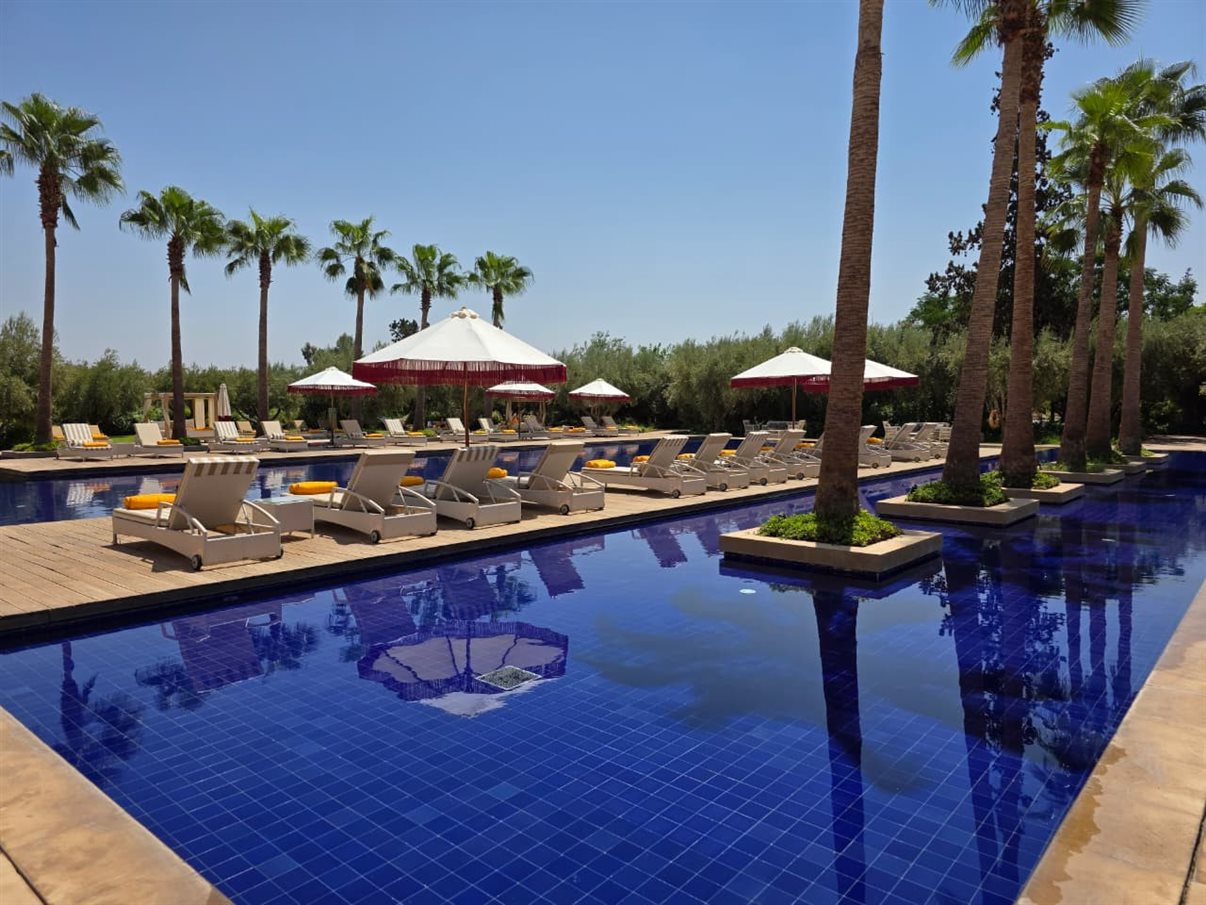Almoço no The Oberoi, em Marrakech