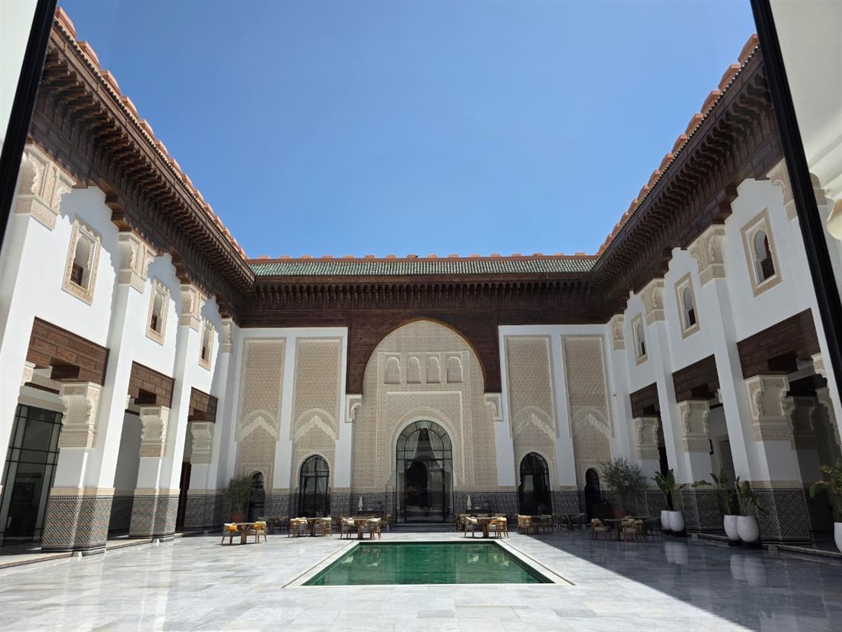 Almoço no The Oberoi, em Marrakech