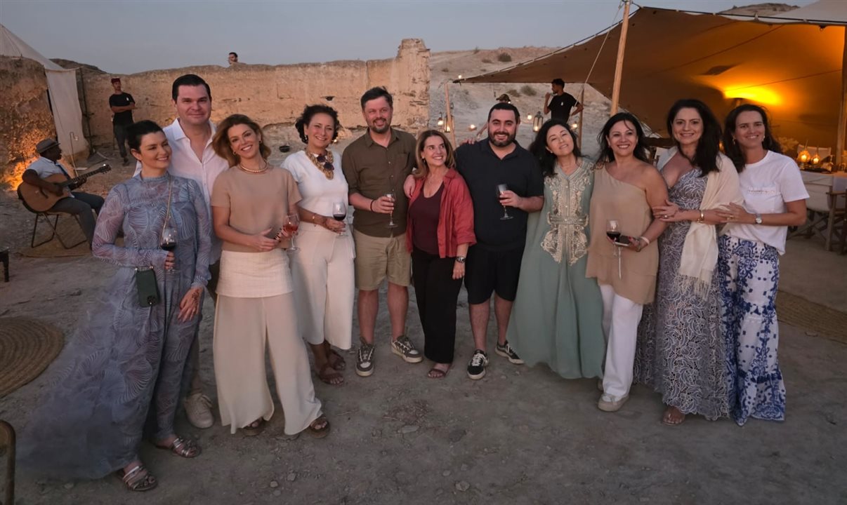 Adriana Cabello, da A. Travel, Maurice Padovani, da Primetour, Andrea Cabello, da A. Travel, Antonia Valente, da Moiru Travel, Fernando Machado, da Dyras Travel, Silvia Campos Salles, da Sacs Travel, Bruno de Paula, da Dyras Travel, Mayra Iguchi, da Hip Hotels, Raquel Mallorquin, da Arosa Travel, Karina Nemer, da KN Viagens, e Carolina Vieira, da Yala Viagens