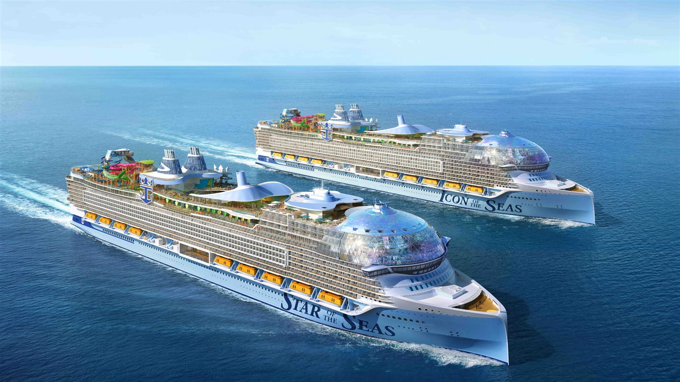 Star of the Seas e Icon of the Seas: os navios irmãos da classe Icon