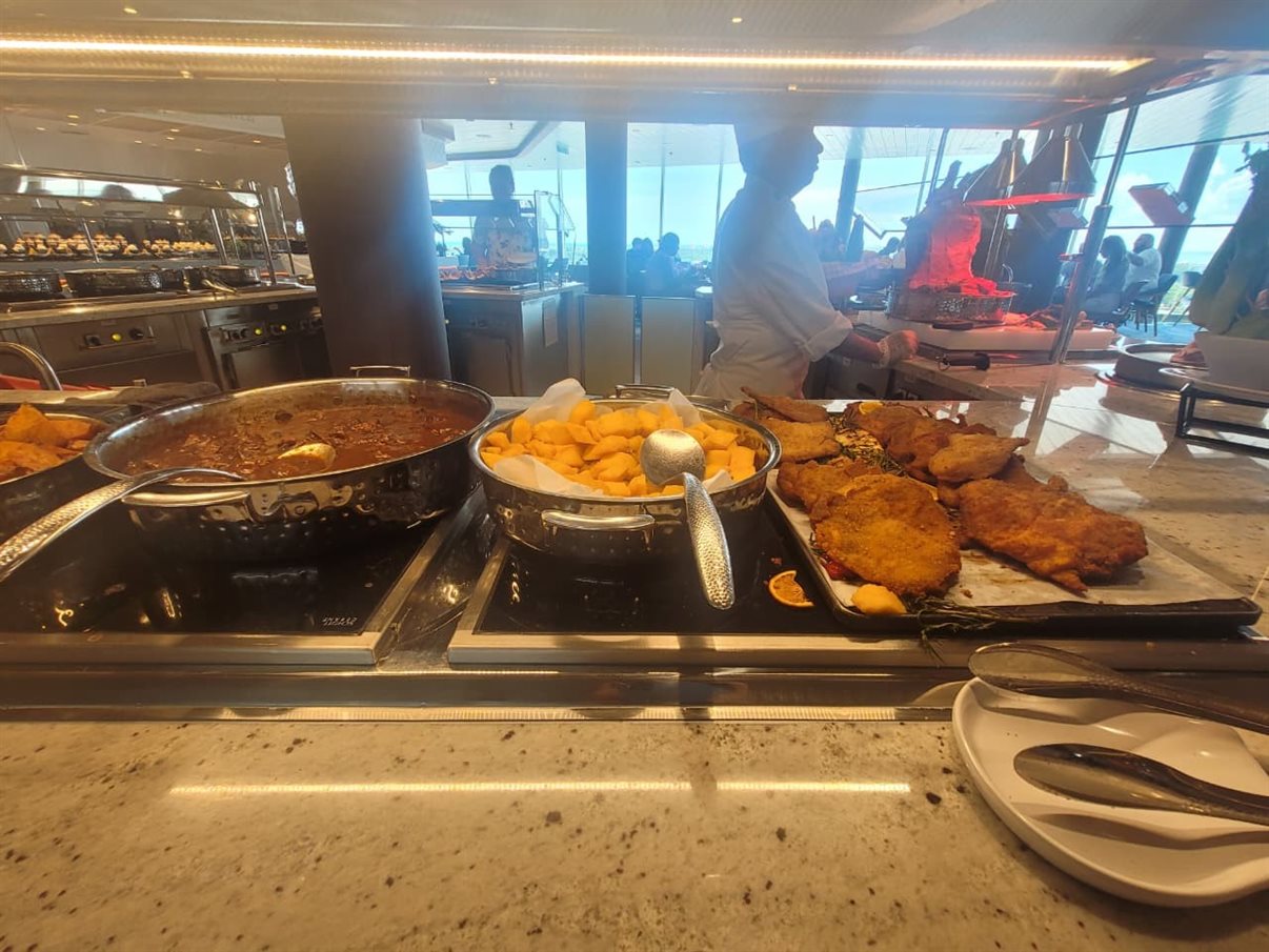 Opções no buffet Windjammer