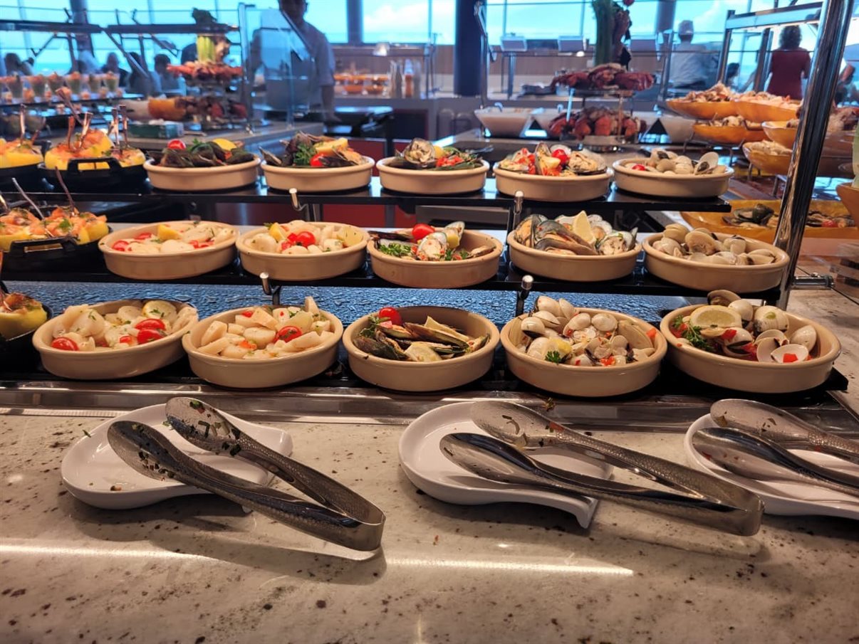 Opções no buffet Windjammer