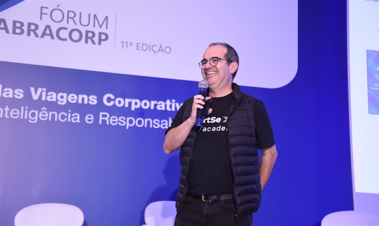 Cristiano Kruel, CIO da StartSe, no Fórum Abracorp