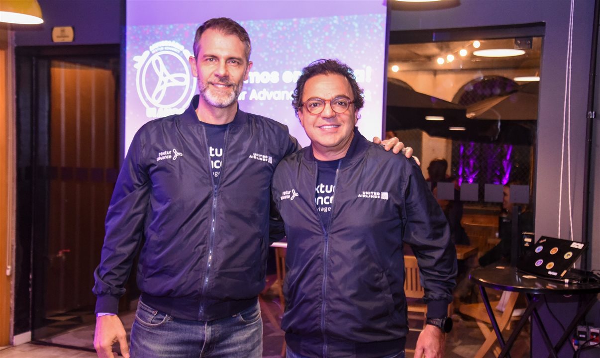 Marvio Mansur, diretor da Rextur Advance, e Fabio Godinho, CEO da CVC Corp
