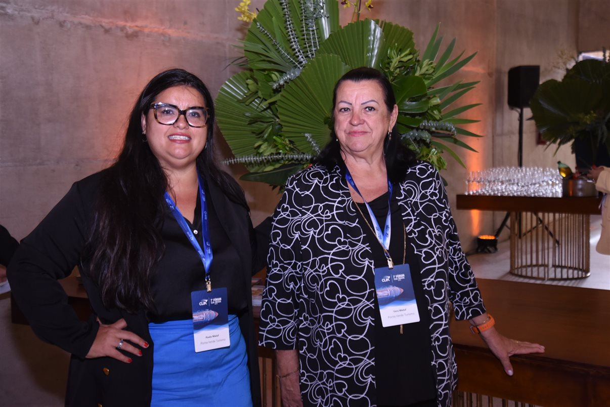 Ana Carolina Medeiros, da Abav Nacional, e Estela Farina, da NCL