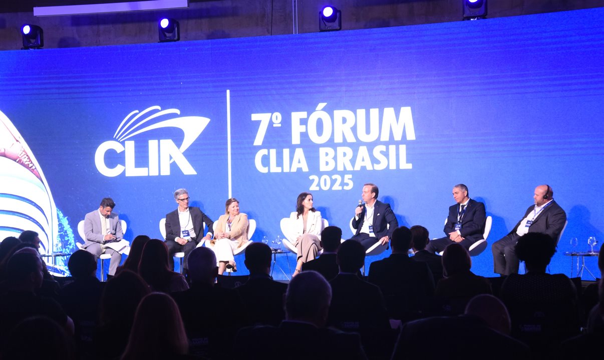 Representantes de armadoras subiram ao palco no evento da Clia Brasil