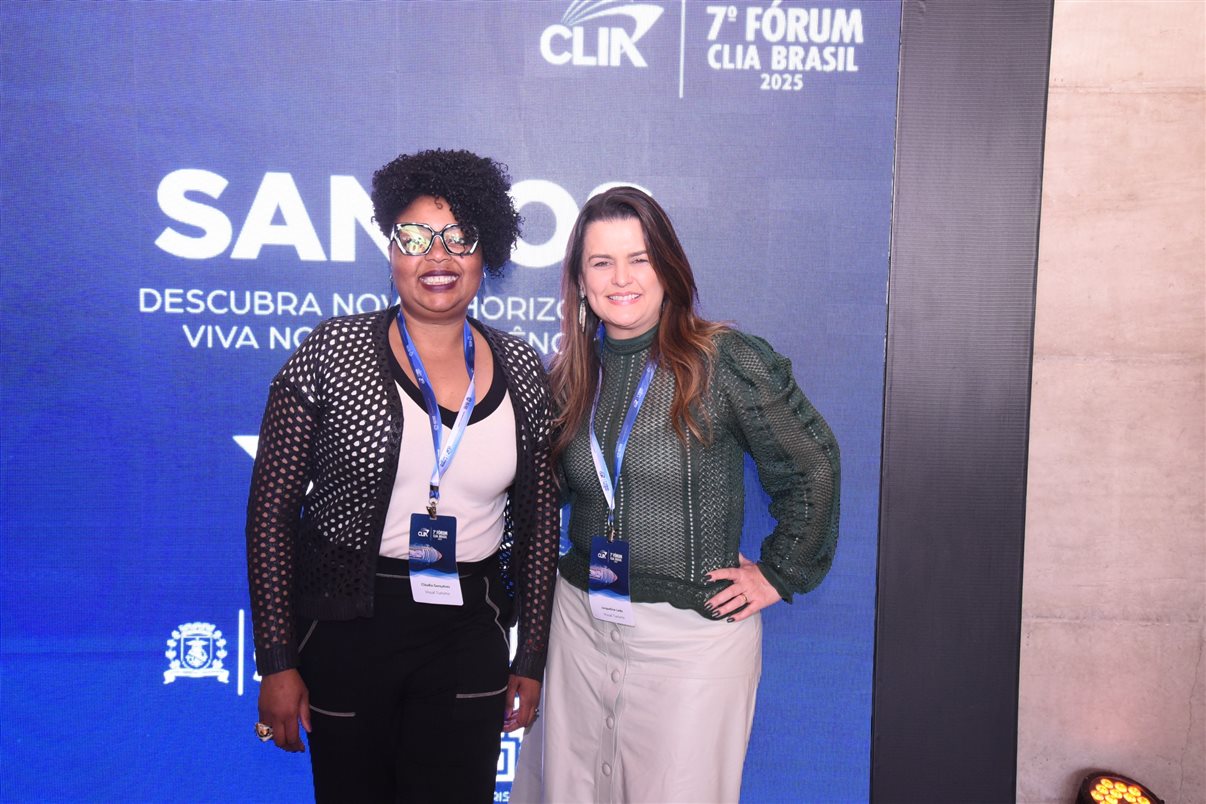 Ana Carolina Medeiros, da Abav Nacional, e Estela Farina, da NCL