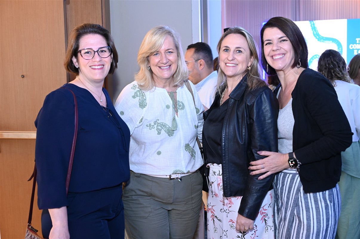 Sandra Roscito, da BWH Hotels, Annette Taeuber, da Lufthansa, Catia Shick, da United, e Michelle Tonon, da Mobility
