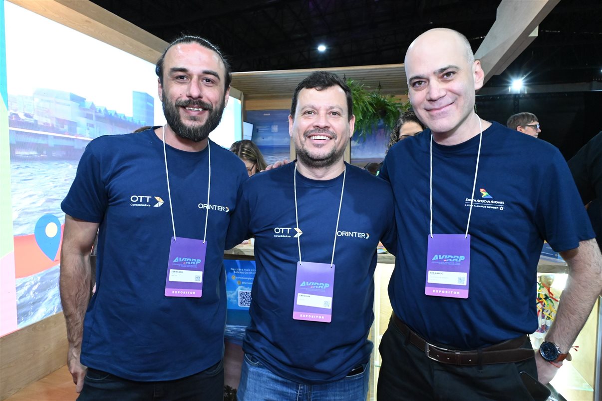 Fernando Hagopian e Gabriel Gomes, da South African Airways 