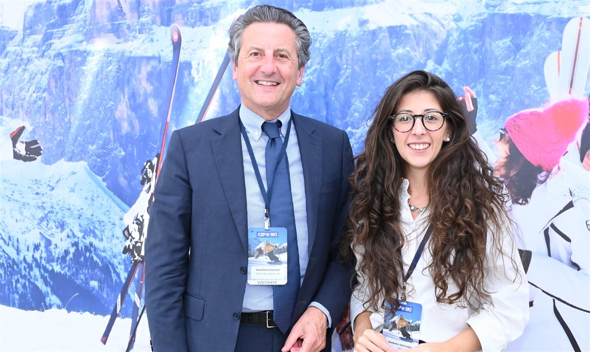 Maurizio Rossini, da Trentino Marketing, e Barbara Oristanio, da Enit