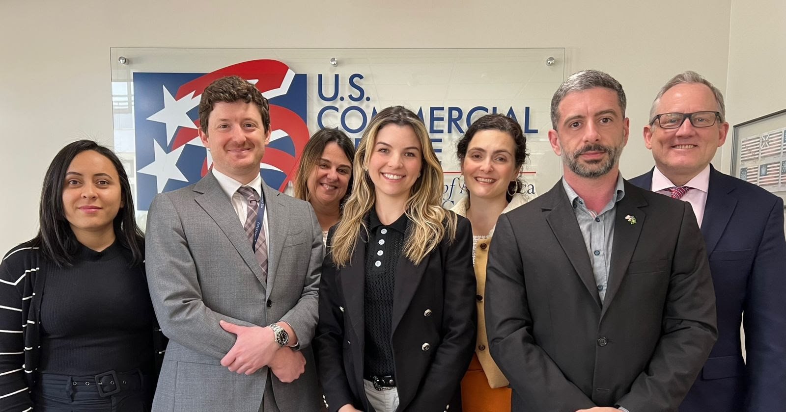 Equipe Experience USA 2025: Veronica Vieira, ?Nathan Traurig, Christiane Pinheiro, Emanuelle De Nadal Luz, ?Alice Towersey, Diogo Pinto e Dean Matlack
