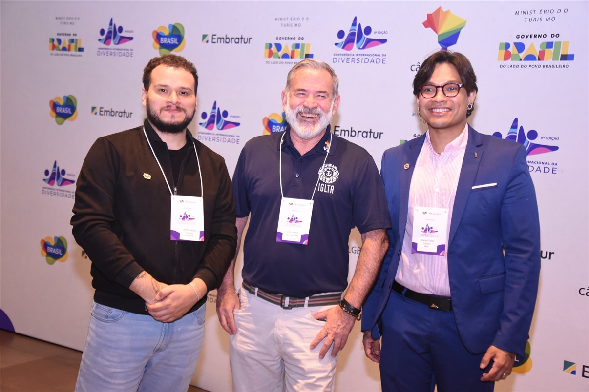 Alexis Andrades, Marcela Pereira e Francisco Azevedo, da Accor