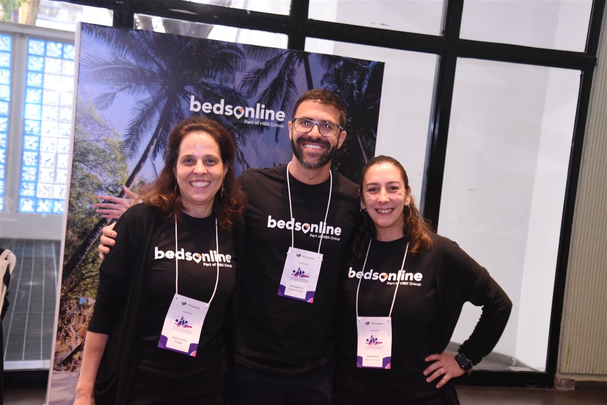 Alexis Andrades, Marcela Pereira e Francisco Azevedo, da Accor