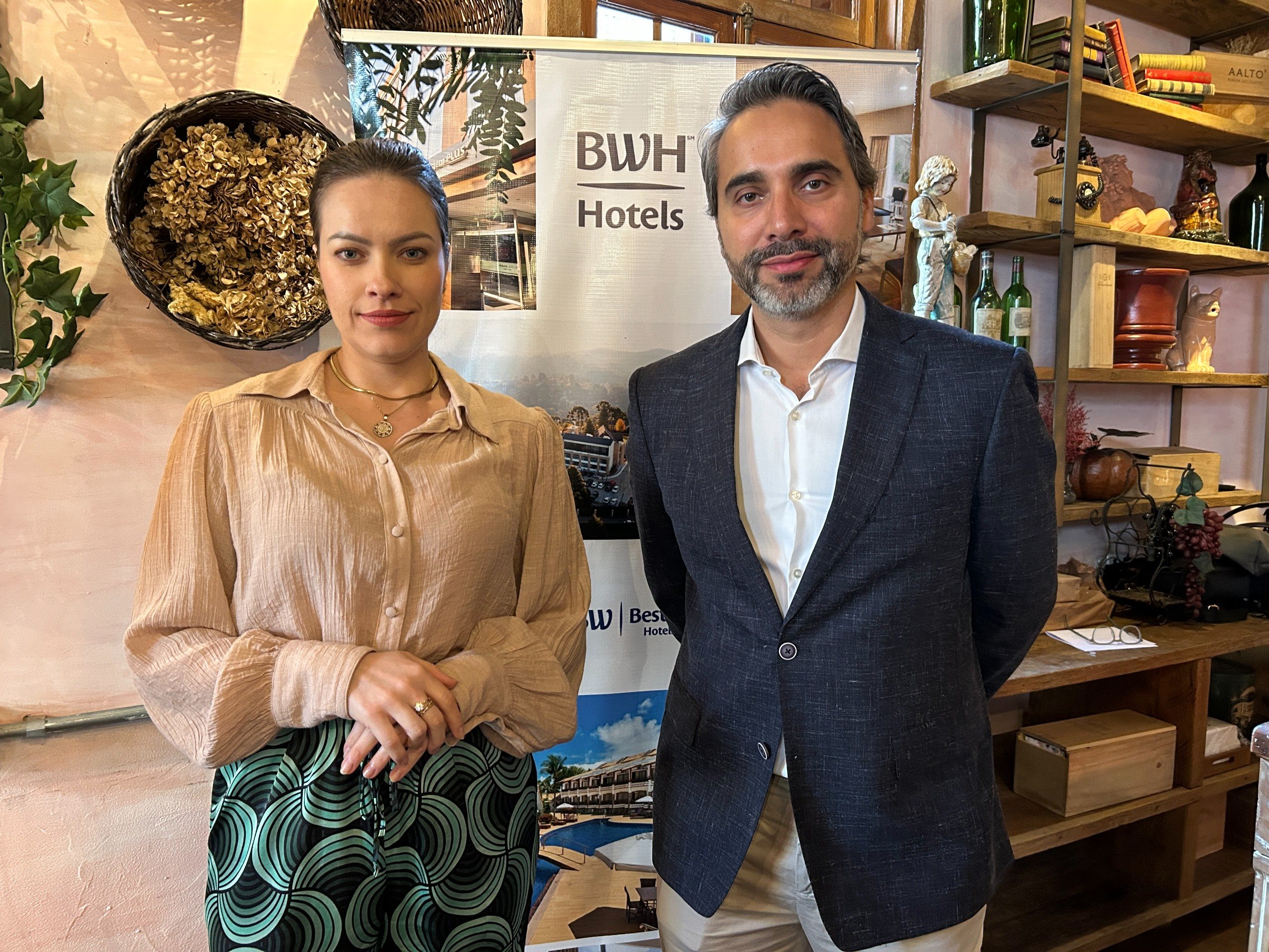 Camila Zucoloto e Ricardo Manarini, da BWH Hotels