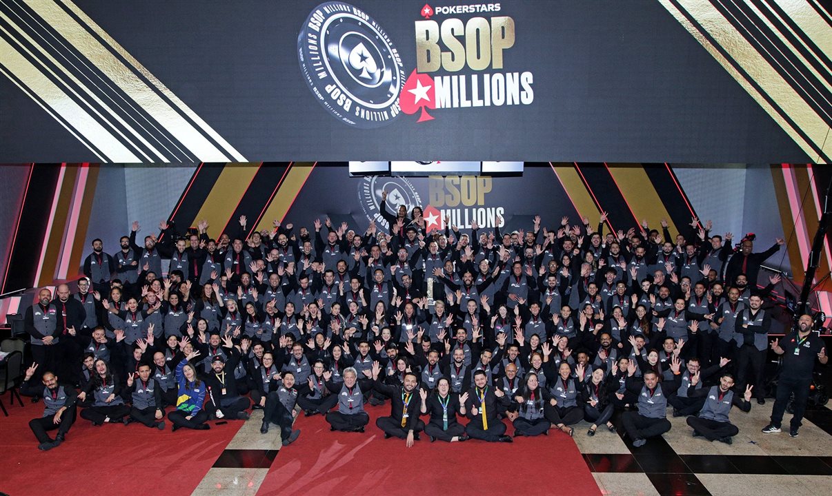Parte do staff do BSOP Millions