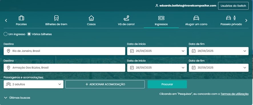 Exemplo de como funciona a plataforma