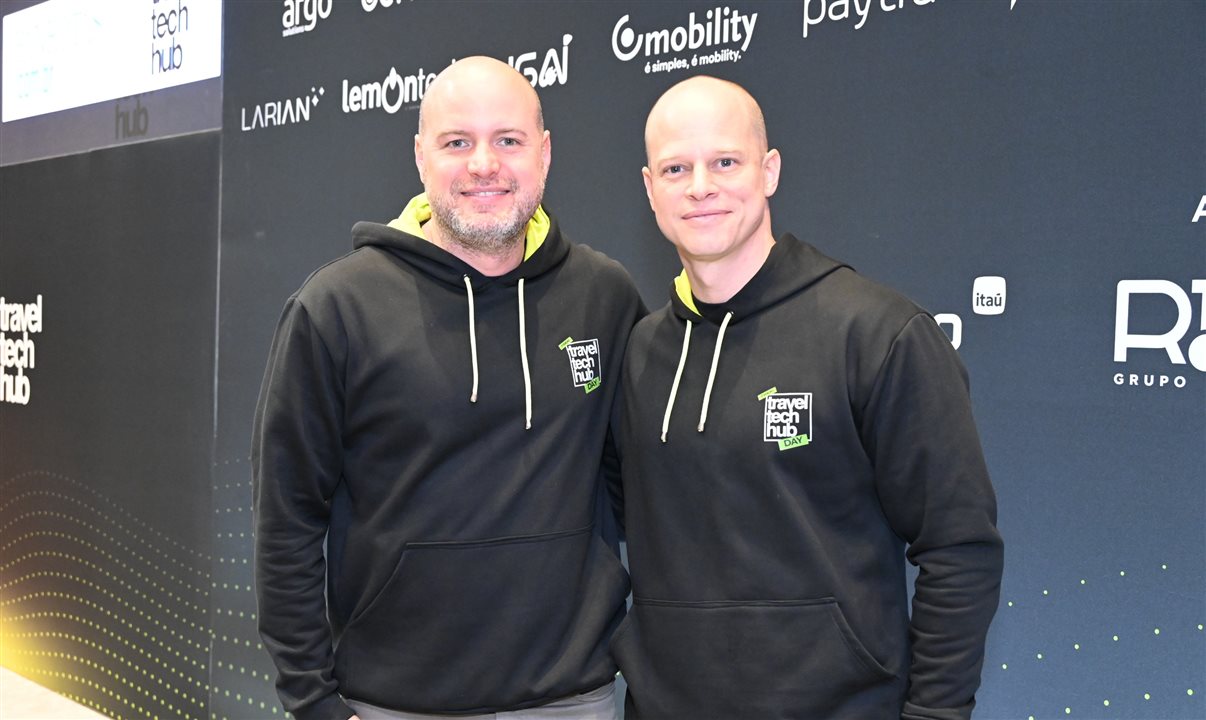 Alê Cordeiro e Zé Alcorta, parceiros na comunidade Travel Tech Hub 