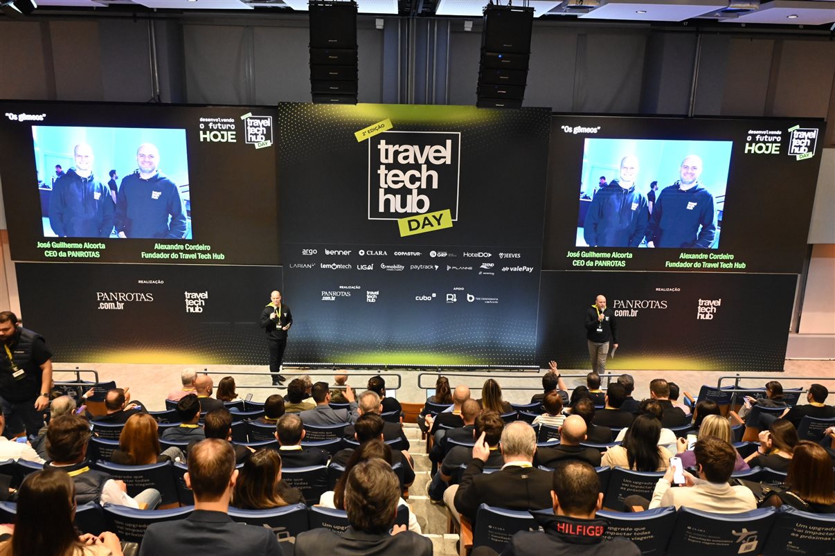 Giselle Pina, da Teresa Perez, e Leonardo Ortega, da BestBuy Travel