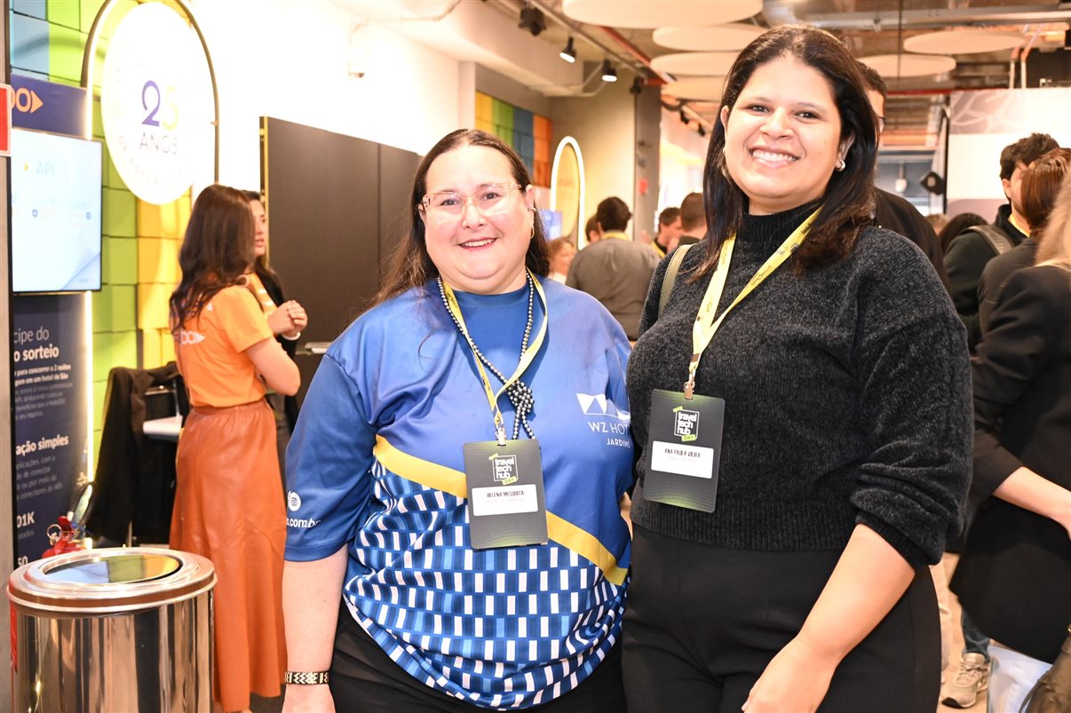 Giselle Pina, da Teresa Perez, e Leonardo Ortega, da BestBuy Travel