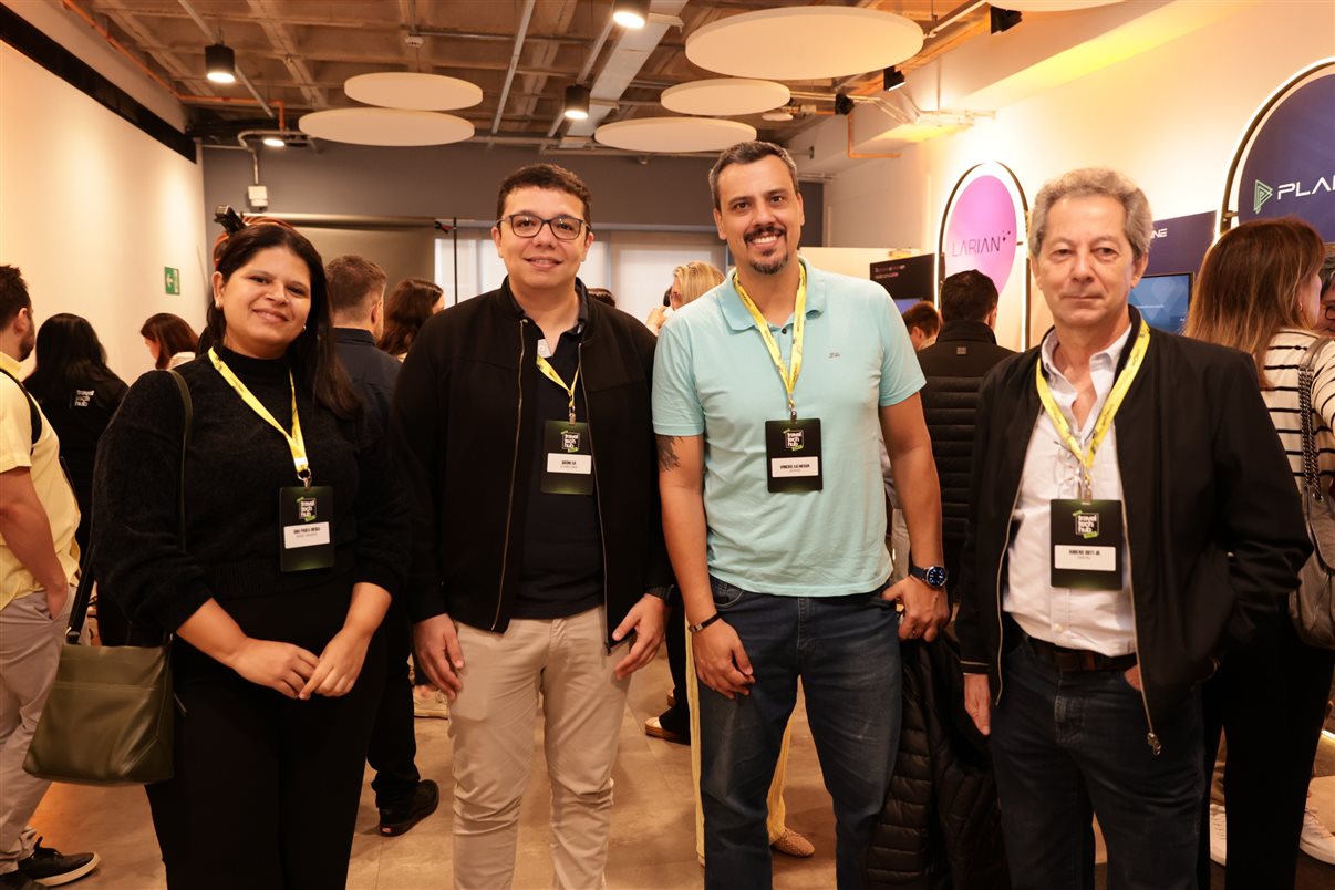 Heber Garrido, da HOG MKT, Claiton Armelin, da CPan Turismo, Walter Teixeira, da TXC, e Edmar Bull, da Abav-SP | Aviesp