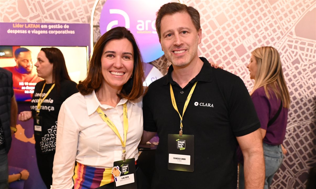 Aline Bueno, da Argo, e Francisco Simon, da Clara