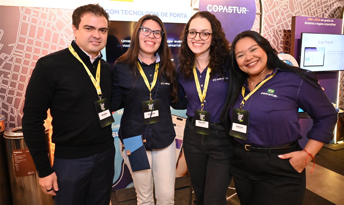 Edmar Mendoza, Thayna Ferraz, Priscilla Neves e Juliana Alves, da Copastur