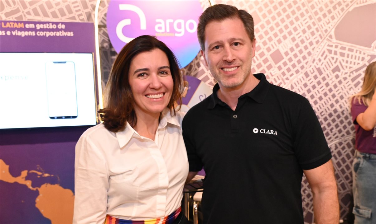 Aline Bueno, da Argo, e Francisco Simon, da Clara