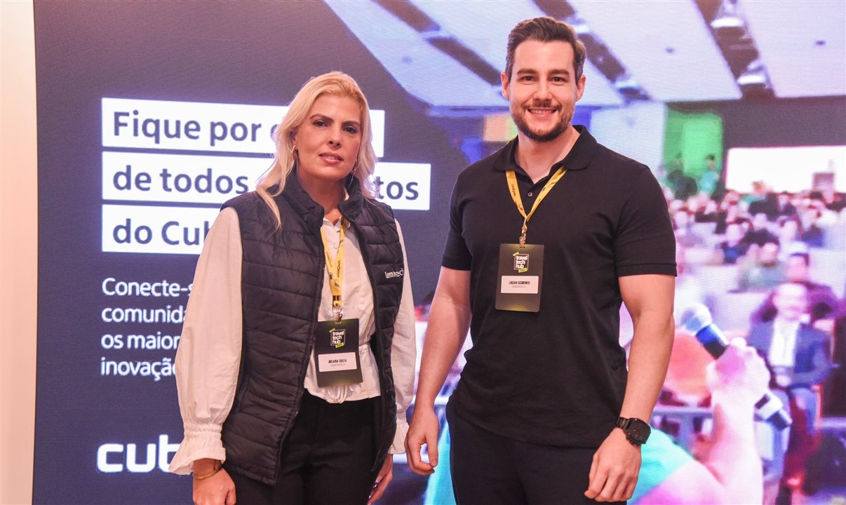 Juliana Costa e Lucian Schrmer, diretora Comercial e diretor de Tecnologia da Lemontech