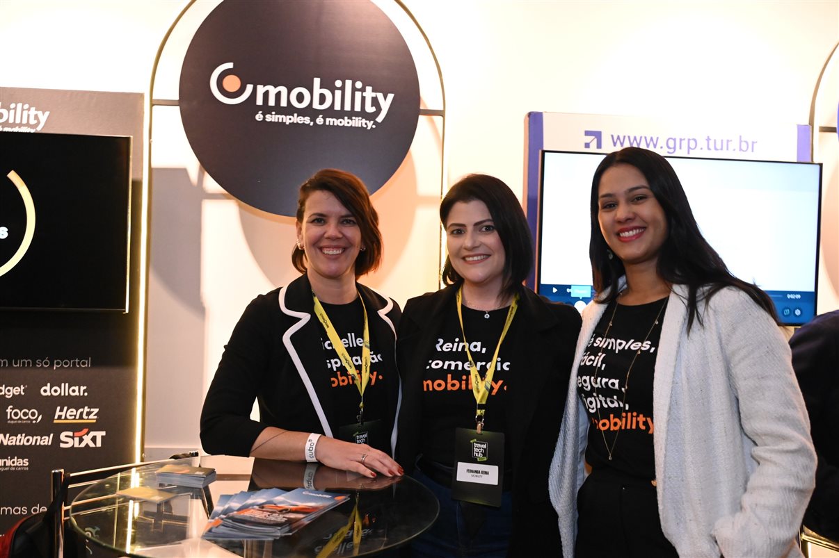 Michelle Tonon, Fernanda Reina e Gizele Carvalho, da Mobility