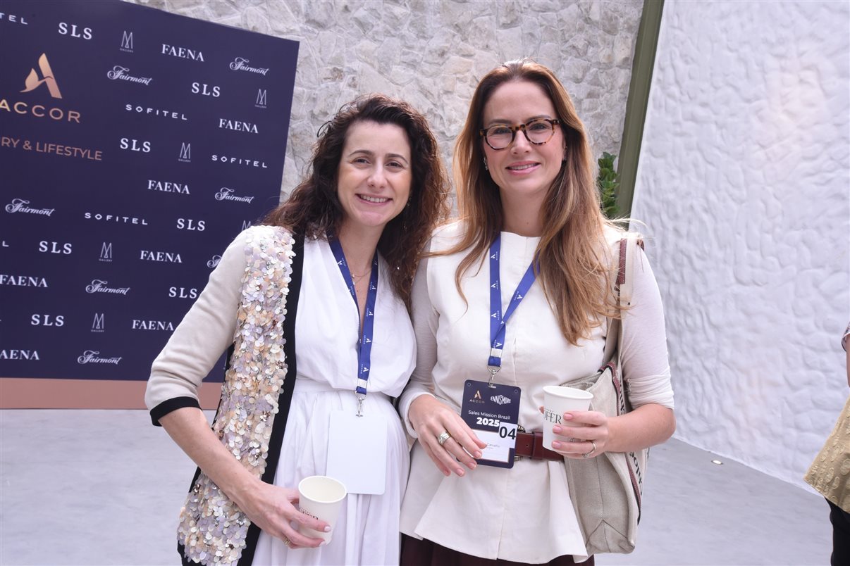 Carolina Hurtado, do SLS Barcelona, Maria Eugênia Pagano e Júlia Vieira, da Matueté, Danielle Andreazzi, da Accor, Yin Bustamante, do Sofitel Baru Casablanca Beach Resort, Mariana Dib, da Matueté, e Carolina Cabral, do Fairmont Rio de Janeiro Copacabana