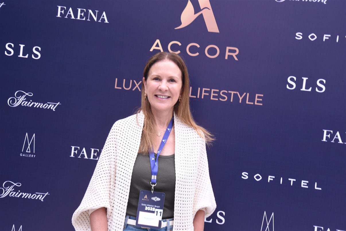 Carolina Hurtado, do SLS Barcelona, Maria Eugênia Pagano e Júlia Vieira, da Matueté, Danielle Andreazzi, da Accor, Yin Bustamante, do Sofitel Baru Casablanca Beach Resort, Mariana Dib, da Matueté, e Carolina Cabral, do Fairmont Rio de Janeiro Copacabana