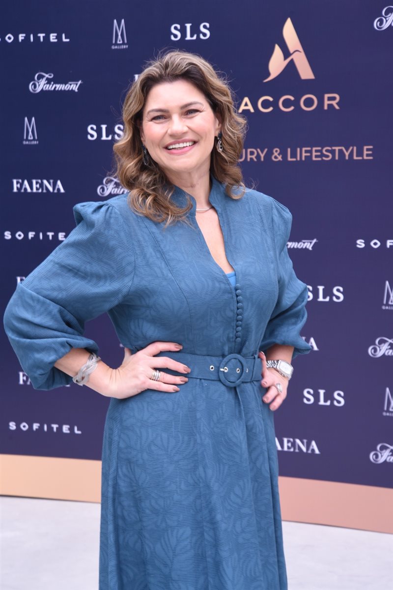 Carolina Hurtado, do SLS Barcelona, Maria Eugênia Pagano e Júlia Vieira, da Matueté, Danielle Andreazzi, da Accor, Yin Bustamante, do Sofitel Baru Casablanca Beach Resort, Mariana Dib, da Matueté, e Carolina Cabral, do Fairmont Rio de Janeiro Copacabana