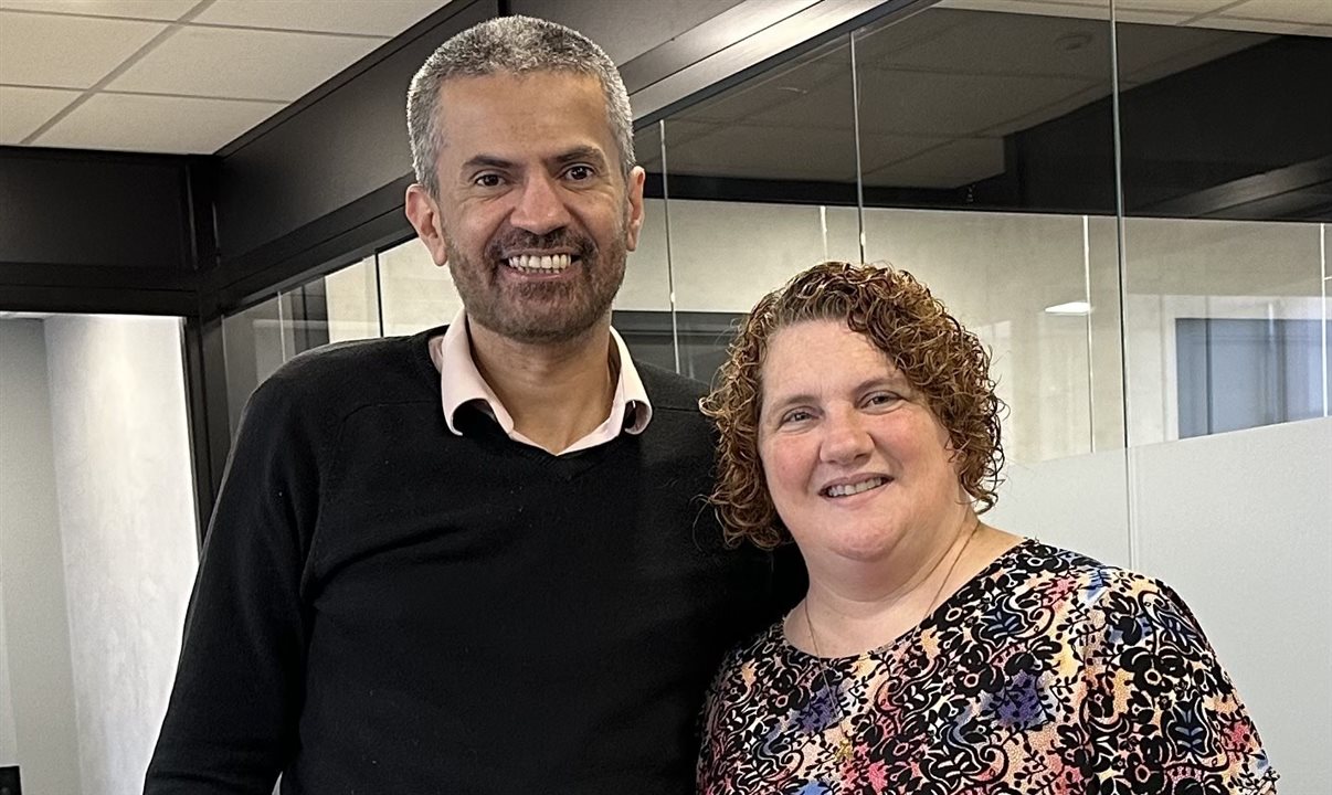 Paulo Amorim e Rebecca Meadows