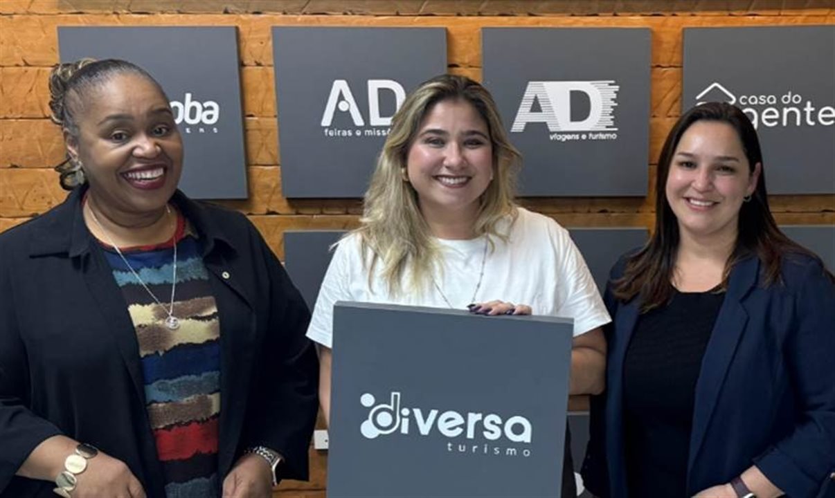 Georgia Mariano, Mariana Sylos e Priscila Fabri, da Diversa
