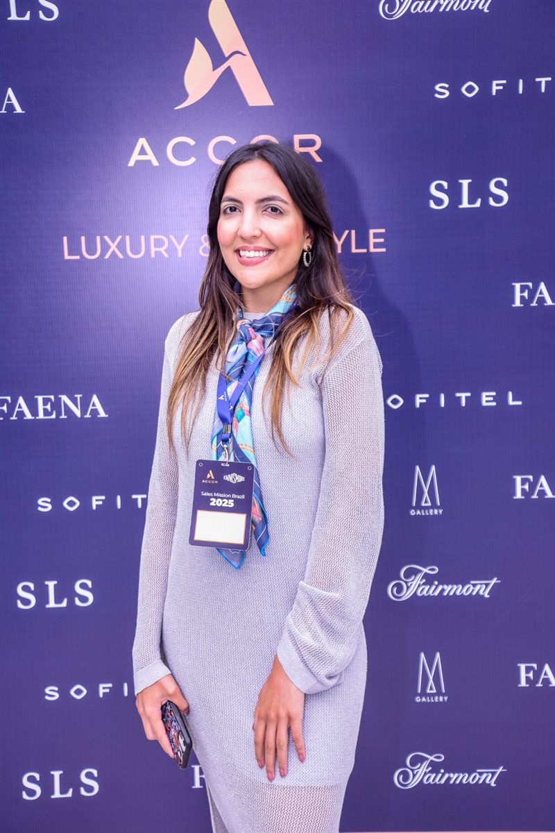 Carolina Hurtado, do SLS Barcelona, Maria Eugênia Pagano e Júlia Vieira, da Matueté, Danielle Andreazzi, da Accor, Yin Bustamante, do Sofitel Baru Casablanca Beach Resort, Mariana Dib, da Matueté, e Carolina Cabral, do Fairmont Rio de Janeiro Copacabana
