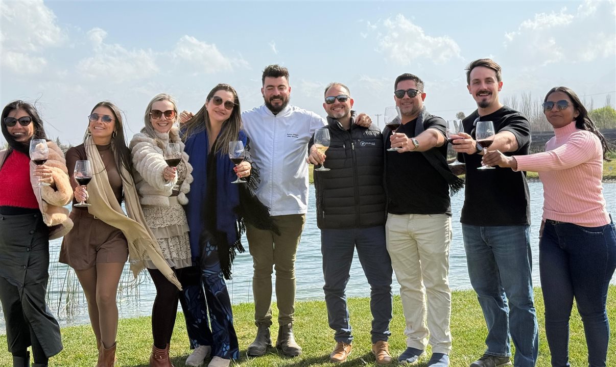 Chef com integrantes Country Luxury e demais agências convidadas