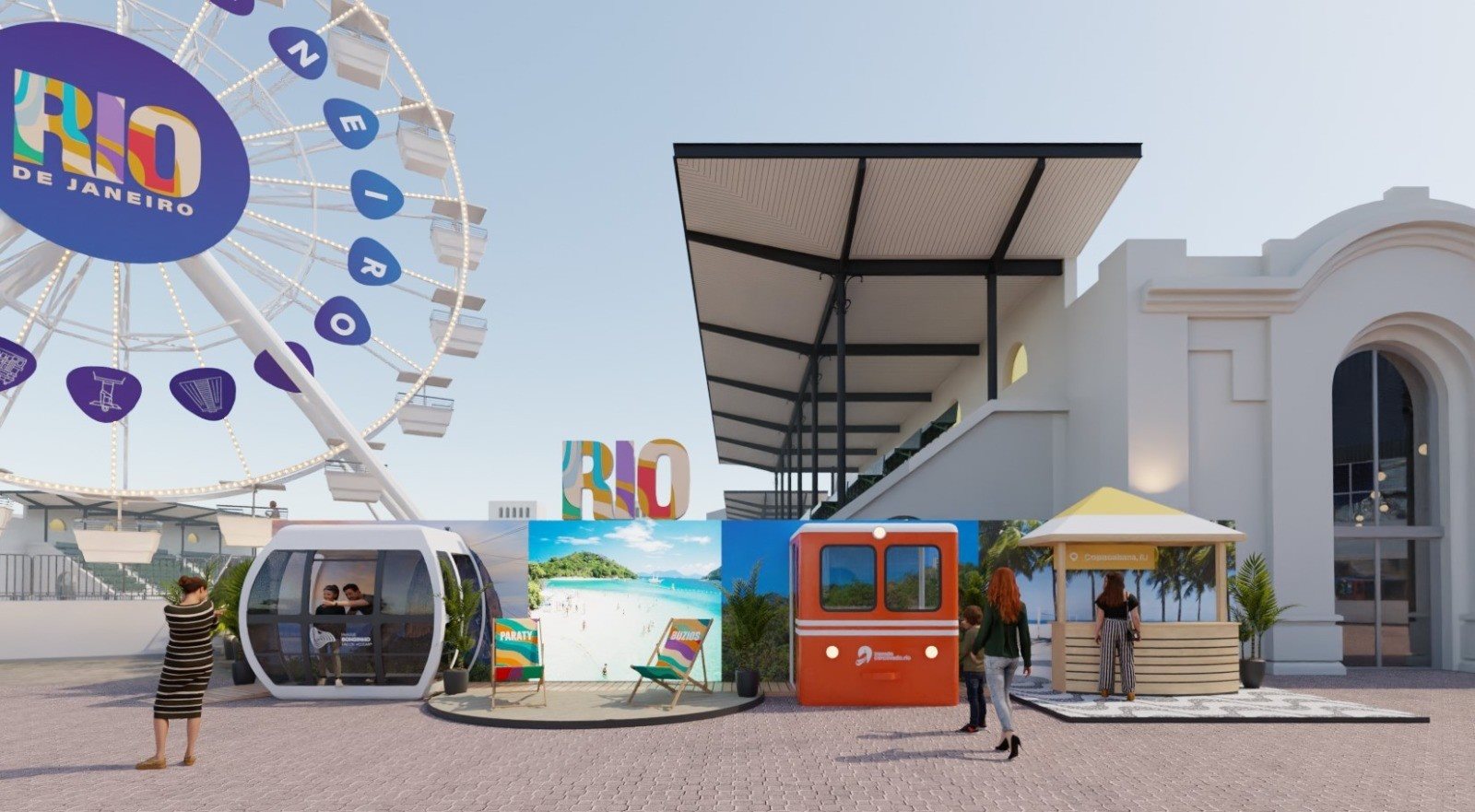 No espaço de mais de 300m² no Pavilhão La Rural, o destaque será a Roda-Gigante Yup Star Rio, que permitirá ao público uma vista privilegiada do evento
